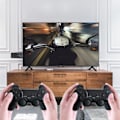 Miniatyrbillede 2 af 5: Videospilkonsol 64G Indbygget 10.000 spil Retro håndholdt spillekonsol trådløs controller Game Stick til PS1/GBA Kid Julegave