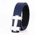 Miniatyrbillede 2 af 6: Lyxdesigner H Mærke Bælter Herre Ungdom Høj Kvalitet Mænd PU Læder Dame Bælte Tilbehør til Teenagere Jeans Bælte Sort 3,3 Cm sort black 105cm-110cm