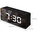 Miniatyrbild 5 av 5: Digital spegelalarm, LED-väckarklocka med Tempe