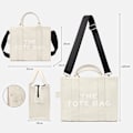 Pikkukuva 5 / 5: Damen Canvas-Shopper Casual Canvas-Messenger Bag Schultertasche Benvit