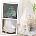 Miniatyrbild 5 av 5: 1 set Glöd-i-mörkret Polyester Stjärnor Prinsessa Kupol Sänghimmel Vit White M