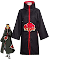 Pikkukuva 5 / 5: Tobi Obito Cosplay-asu Akatsuki Pitkähihainen Takki Halloween Karnevaali Hauska Aikuinen Cosplay-asu Only mask