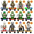 Miniatyrbillede 1 af 4: 12 stk. Teenage Mutant Ninja Turtles Da Vinci Casey Boar Rhino samlede legetøj