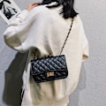 Miniatyrbilde 4 av 8: 110 cm Lommebok Kjede Rem Crossbody Kjedereim Bytte Lær A5