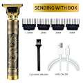 Miniatyrbillede 1 af 7: Professionel T9 elektrisk hårtrimmer trimmer barbering frisure D