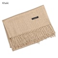 Miniatyrbilde 1 av 10: Cashmere Scarf Ullsjal KHAKI khaki