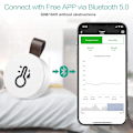 Miniatyrbillede 3 af 4: Bluetooth 5.0 Termometer Hygrometer, Trådløs App-kontrol Accura