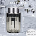 Miniatyrbild 3 av 5: 2-pack skummande tvålpump - Transparent akryl skumhandtvålpump för badrum, modern påfyllningsbar Clear Grey