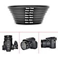 Pikkukuva 4 / 7: Step-UP-rengassarja, objektiivi-sovitin: 49 mm 52 mm 55 mm 58 mm 62 mm 67 mm 72 mm 77 mm 82 mm E