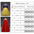 Miniatyrbillede 5 af 5: Snehvide Pettiskirt Kappe Prinsessekjole snow white 120 snow white