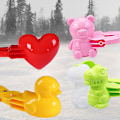 Miniatyrbilde 2 av 5: 4 stk. Cartoon snøballmaskin plast klips sand snøball form F