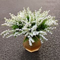Miniatyrbilde 1 av 2: 1 stk kunstig liljekonvall høy simulering falsk blomst for hjem bryllup dekorasjon