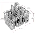 Miniatyrbilde 3 av 5: Bestikkurv til oppvaskmaskin (avtakbart håndtak)