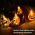 Miniatyrbild 5 av 5: 30 LED Halloween-lampor flerfärgade, Halloween-lampor