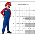 Miniatyrbillede 11 af 11: Super Mario Kostume til Mænd og Kvinder boy-red