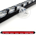 Miniatyrbilde 3 av 5: 1 par 12 røde LED-bil DRL-lysstripe frontlykt pilsignal