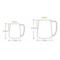 Miniatyrbild 2 av 5: CDQ Mjölkskummare i rostfritt stål Mjölkskummare för Cappuccino Café (Gul, 350 ml) Yellow 360ml