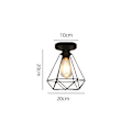 Miniatyrbilde 2 av 4: 1 stk STOEX industriell metall taklampe, svart taklampe Fi