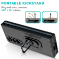 Miniatyrbillede 2 af 5: Samsung Galaxy Z Fold 4 5G Hybrid Cover med Finger Loop og Metal i Sort