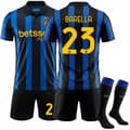 2026-2027 Internazionale Milano Hjemmebørnefodboldtrøje Nr. 23 Barella-FA- No. 23 Barella 22