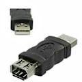 Miniatyrbilde 1 av 3: 2024, Firewire Ieee 1394 6-pin hunn til USB hann kabeladapter konverteringskontakt