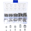 Miniatyrbillede 1 af 5: 200 stk. rustfrie stålskruer M3 M4 M5 M6 M8 Maskinskruer Sortiment Punch Skruv Fixing Kit Sunmostar