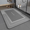Miniatyrbillede 1 af 4: Duschmåtte Halkskydd Absorberende Bad Badeværelsesmåtte Diatom Ooze Grå Gray 50x80cm