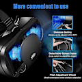 Miniatyrbillede 2 af 3: Helskærms Virtual Reality 3d-briller Vr-sæt 3d Virtual Reality-briller, justerbare med spilcontroller