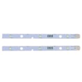 Miniatyrbillede 4 af 8: 2 stk LED-Strips Lysbjælke til RONGSHENG/ HISENSE Køleskab LE 2PCS