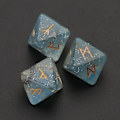 Miniatyrbild 8 av 11: 3 st Hartsstärningar Set 8-sidiga Runtärningar Resin Assorted Polyhedriska tärningar Set Polyhedrisk Divination Bordstavla Tärning Blue 0.02
