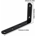 Miniatyrbilde 1 av 2: 8 stk Veggmontert Hyllebrakett L-formet Brakett Fixi