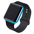 Pikkukuva 6 / 7: 2021 Nya Sport Casual Herr Dam Led Watch Rosa Lovely Digital Barn Sport Armbandsur Klocka bayan kol saati Black Gold