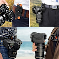 Miniatyrbillede 3 af 5: Kameraremspænde Hurtigkobling Kamerarem DSLR-kamera Montering (Orange)