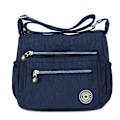 Miniatyrbillede 1 af 5: Damesk Canvas Casual Skuldertaske Vandtæt Crossbody-taske Dark Blue