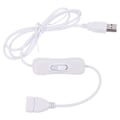 Miniatyrbild 1 av 5: Vit Snabböverföring USB 2.0 Vit förlängningskabel med strömbrytare