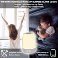 Miniatyrbillede 3 af 5: Touch Wake Up Natlampe med Solopgangsimulering Vækkeur, 3-vejs dæmpbar varm hvid senglampe RGB omgivende bordlampe natlampe, timertilstand