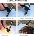 Miniatyrbilde 2 av 5: Fire Stone Kit 7 i 1, Overlevelsessett - Ildstarter Type Flint Overlevelseslys-FA3-