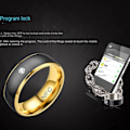 Miniatyrbillede 3 af 9: NFC Smart Ring Finger Digital Ring SVART&GULD 8 Sort&GULD 8 Black&GOLD