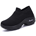 Pikkukuva 2 / 4: Fjäder - Litteä Slip-on -alusta, Mesh-sukkatossut, Kengät (Setti 1) Musta-A 37 Black-A