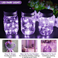 Miniatyrbild 5 av 5: 6-pack 1m Mini LED-ljusslinga batteridriven lila lila