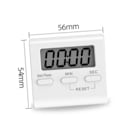 Miniatyrbillede 5 af 5: Kontortimer Børneklokke Timer Alarm Hvid
