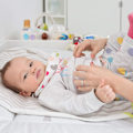 Miniatyrbild 3 av 5: Baby Caddy 11 fack avtagbar avdelare bärbar filt väska biege
