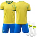 VM 2026 Brasil Hjemmefotballdrakt+shorts+sokker-FA- No Number XL