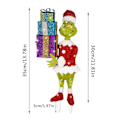 Pikkukuva 2 / 4: Joulupukki Grinch Tuleva Plat LED-valaistus Joulujuhlat Ulkona Piha Nurmikko Koristelu[HK] B