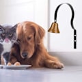 Miniatyrbillede 4 af 5: Dørklokke Væghængt Metal Forretningsindehaver Hundetræningsklokke Sort 40mm