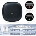 Pikkukuva 5 / 5: Kompakti peili 1X / 10X suurennoksella, kannettava taskupeili, meikkipeili 2-puoleisella LED-valolla, USB-C-ladattava matkaspeili (musta)