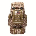 Vandringsryggsäck Polyester Dragsko Vikbar Utomhusresor Not provided Desert Camoufla