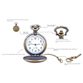 Miniatyrbilde 6 av 10: Steampunk vintage stil kvarts lommeur med kjede 7