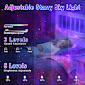 Miniatyrbilde 2 av 6: Astronaut Galaxy Projektor Stjernelampe Astronautlampe Galaxy Stjerneprojektor Natlampe LED-lampe med Timer Fjernkontroll (Hvit) White