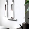 Miniatyrbilde 4 av 5: Minimopp, bærbar selvpressende svampmopp, håndfri rengjøringsminimopp for bad, kjøkken (3 bomullssvamper og 1 klemmehåndtak) 2 set